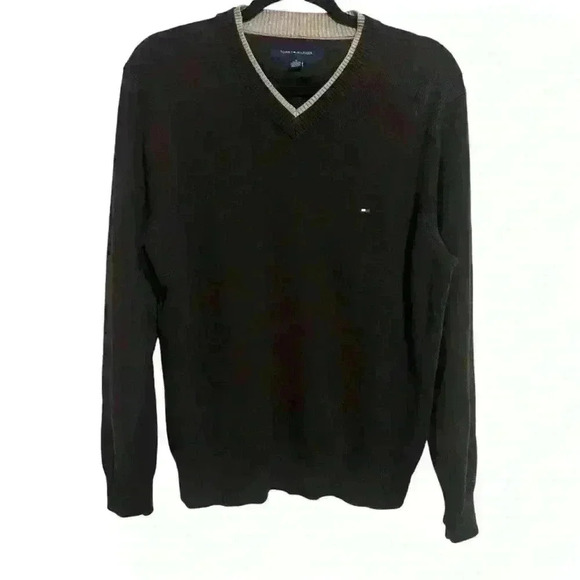 TOMMY HILFIGER Men 100% Cotton Knit Jumper Sweater Size M - Picture 1 of 5